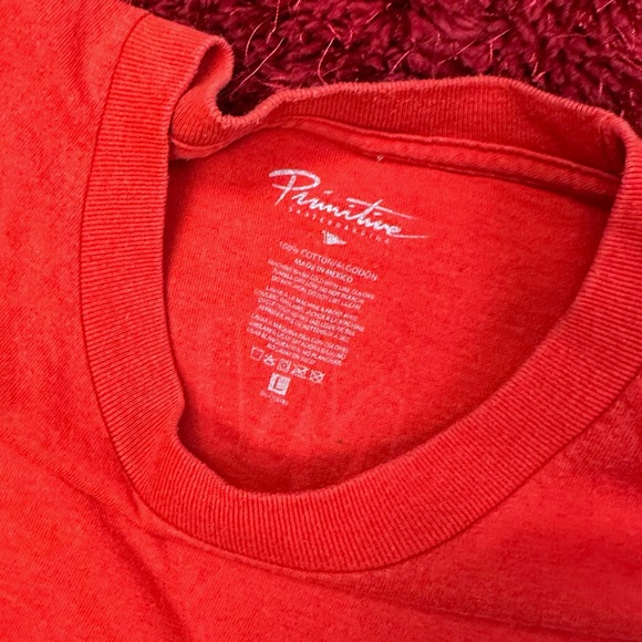 Primitive Sriracha Shirt Skateboard Large Red Lifestyle - Picture 3 of 5